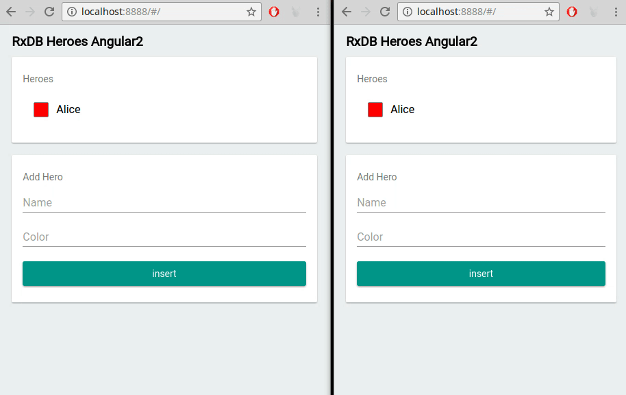 RxDB multi tab